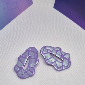 Cercei Lila - bijuterii - cercei - cercei cu figurine - Artynos.ro