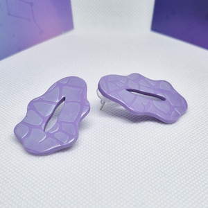 Cercei Lila, Bijuterii, Cercei, Cercei cu figurine, Confectionarea bijuteriilor, Lucrare cu argila, ARTYNOS