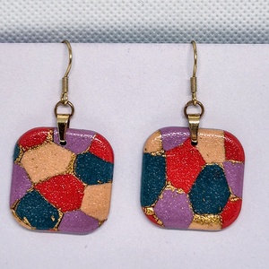 Cercei Pete de culoare, Bijuterii, Cercei, Cercei lungi, Confectionarea bijuteriilor, Lucrare cu argila, ARTYNOS