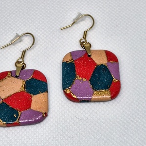 Cercei Pete de culoare - bijuterii - cercei - cercei lungi - Artynos.ro