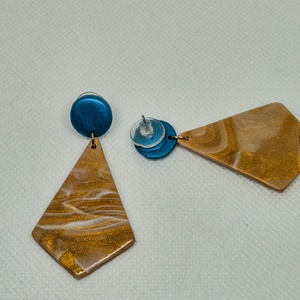 Cercei Cravată aurie - bijuterii - cercei - cercei lungi - Artynos.ro