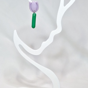 Cercei Lalele lila - Artynos.ro