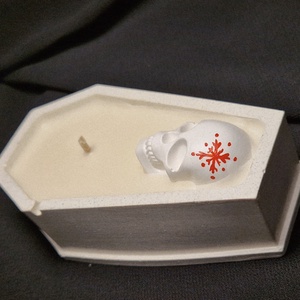 Lumanare Christmas Goth, Craciun, Decoratiuni de Craciun de casa, Lumanari parfumate de Craciun, Obiecte pictate, ARTYNOS