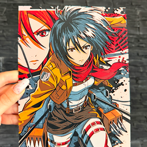 Tablou 3D / Mikasa Ackerman / Attack on Titan, Casa & Stil de viata, Decoratiuni de casa, Picturi murale, Postere, Altele, ARTYNOS