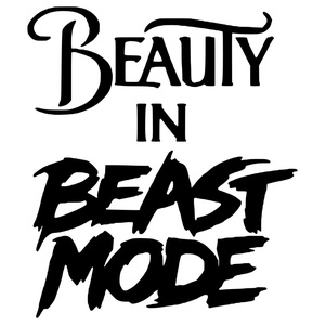 Sticker auto Beauty in Beast Mode, Casă & Stil de viață, Mașină, Abțibild de mașină, Altele, ARTYNOS