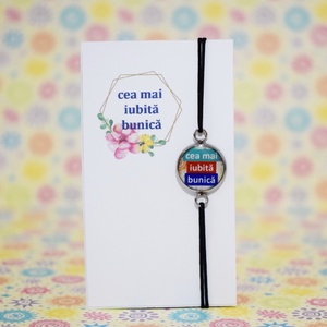 Bratara Cea mai iubita bunica, bratara martisor - bijuterii - brățări - brățară charm - Artynos.ro