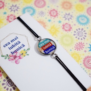 Bratara Cea mai iubita bunica, bratara martisor - bijuterii - brățări - brățară charm - Artynos.ro