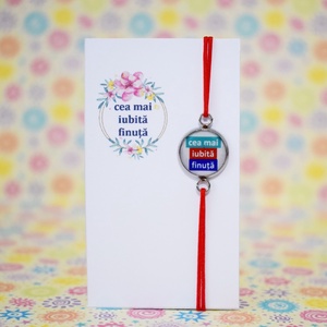 Bratara Cea mai iubita finuta, bratara martisor - bijuterii - brățări - brățară charm - Artynos.ro