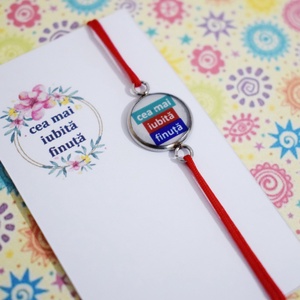 Bratara Cea mai iubita finuta, bratara martisor - bijuterii - brățări - brățară charm - Artynos.ro