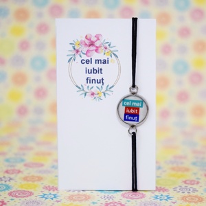 Bratara Cea mai iubita finut, bratara martisor - bijuterii - brățări - brățară charm - Artynos.ro
