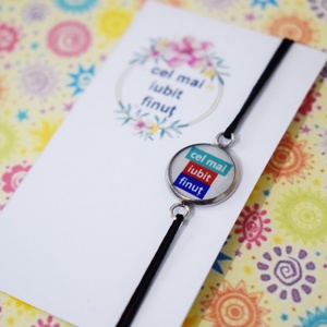 Bratara Cea mai iubita finut, bratara martisor - bijuterii - brățări - brățară charm - Artynos.ro