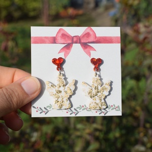 Cercei cu ingeri - Ingerii Iubirii - bijuterii - cercei - cercei din rășină - Artynos.ro