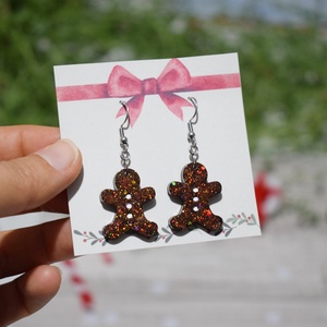 Cercei Om de Turta Dulce din Rasina cu Sclipici Holografic  Tortite Inox Hipoalergenic, Bijuterii, Cercei, Cercei din rasina, Confectionarea bijuteriilor, ARTYNOS