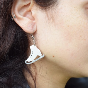 Cercei Patine din Rasina cu Sclipici Holografic  Tortite Inox Hipoalergenic - bijuterii - cercei - cercei din rășină - Artynos.ro