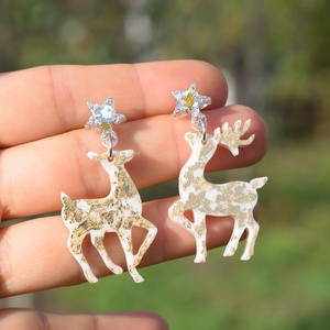 Cercei reni - El si Ea  - bijuterii - cercei - cercei din rășină - Artynos.ro