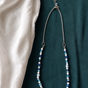 Colier Modular Blue Abyss - Colecția Thalassa  - bijuterii - coliere - coliere din pietre semiprețioase - Artynos.ro