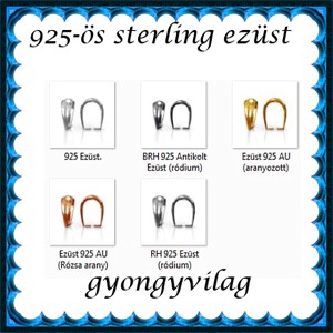 Accesorii pentru bijuterii din argint 925: suport pandantiv, închidere pandantiv EMK 77-11 -  - Artynos.ro