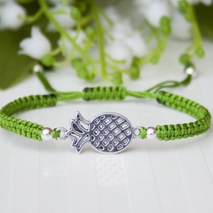 Bratara macramé impletita - Verde ananas, , , ARTYNOS