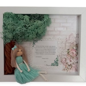 Cadou personalizat de mulțumire pentru profesor -3D macramé imagine cu citat -  - Artynos.ro