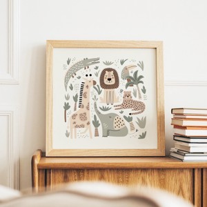 Decalaj de perete Safari animal, poster scandinav, imagine camera copii, cadou, , , ARTYNOS
