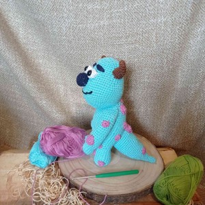 Figura croșetată Monster Inc.-Sullivan - jucării și echipamente pentru copii - jucării și accesorii pentru copii - păpuși de joacă - Artynos.ro