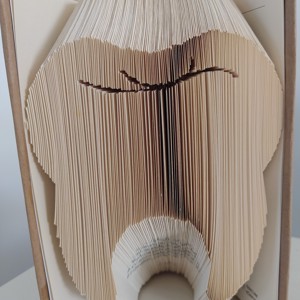 Sculptura de carte Fog, Casa & Stil de viata, Accesorii pentru decorat casa, Decoratiuni de masa si decoratiuni pentru rafturi , Sculptura de carte, carte pliata, , ARTYNOS