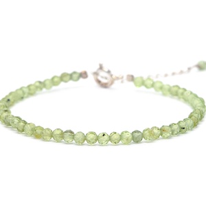 Bratara pentru prosperitate din peridot microfatetat 2-3 mm, Bijuterii, Brățări, Brățară cu mărgele, Confecționarea bijuteriilor, ARTYNOS