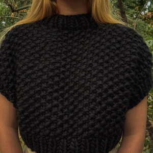 Darling Crop Wool Top, Imbracaminte si moda, Haine dama, Bluze dama, Crosetat, Impletitura, ARTYNOS