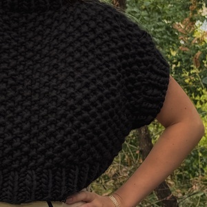 Darling Crop Wool Top - îmbrăcăminte și modă - haine damă - bluze damă - Artynos.ro