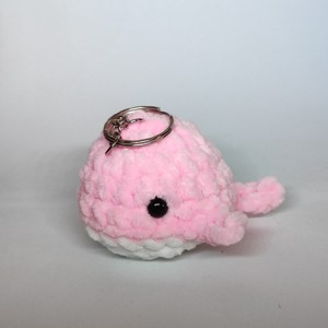 Breloc mini balena roz crosetat, Jucarii si echipamente pentru copii, Plusuri, Figurine de plus, , ARTYNOS