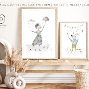 Petrecere de pădure pepinieră, poster de grădiniță, set de artă de perete cu animale de pădure 3 buc -  - Artynos.ro