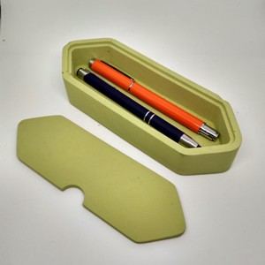 Material beton colorat verde suport creioane cu capac -  - Artynos.ro