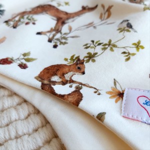 Pălărie tricotată pentru copii, animale din pădure, crem, LuannaBaby - îmbrăcăminte și modă - eșarfe, pălării, fularuri - căciulă - Artynos.ro