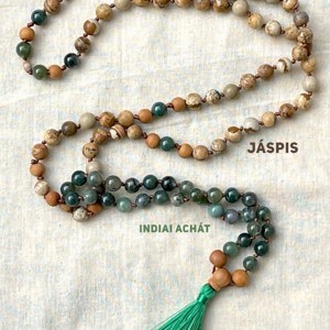 Colier cu margele minerale din Jasp si agat indian, bijuterii minerale, , , ARTYNOS