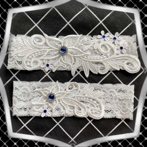 Nuntă, set de jartiere pentru mireasă ES-HK2-09 fsk - accesorii nuntă - accesorii de nuntă - jartiere mirese - Artynos.ro