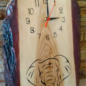Craft ceas de perete decorat cu motiv elefant -  - Artynos.ro