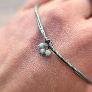 FINE LINE - echilibru - brățară minimalistă din amazonit - bijuterii - brățări - brățări din pietre semiprețioase - Artynos.ro