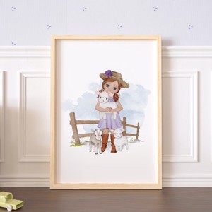 Viata la ferma, decoratiuni de perete, set poster cu monograma, 3 bucati, , , ARTYNOS