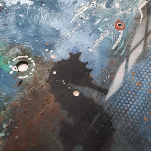 Vinil II. Acrilic abstract pe un disc de vinil, , , ARTYNOS