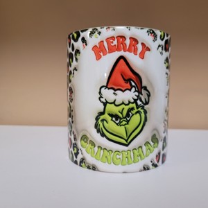 Cana cu efect 3 d cu model Grinch, Craciun, Decoratiuni de Craciun de casa, , ARTYNOS