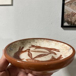 Cele Trei Iepuri Mistic � bol decorativ din ceramică -  - Artynos.ro