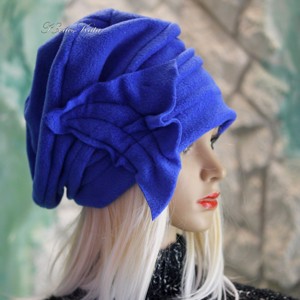 BIJOU - sapca chic cu design polar / albastru regal, Imbracaminte si moda, Esarfe, palarii, fularuri, Caciula, Cusatura, ARTYNOS