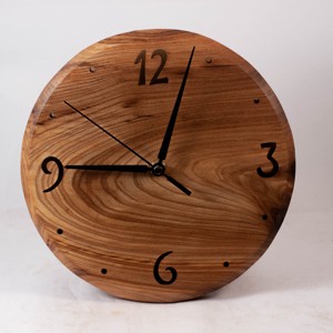 Ceas de perete din lemn, ceas rotund din lemn,  - casă & stil de viață - decorațiuni de casă - decorațiuni de pereți - ceasuri de perete - Artynos.ro