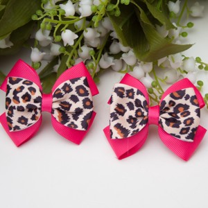 Clema de par Masnis - Imprimeu leopard roz, , , ARTYNOS