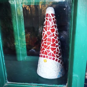 Mozaic Moș Crăciun decor - decorațiuni de Crăciun realizate manual pentru interior și exterior - crăciun - cadouri de moș crăciun - cadouri de moș crăciun - Artynos.ro