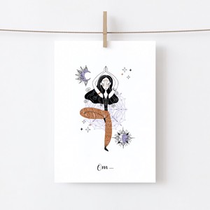 Yoga poster, yoga motivational imagine, yoga studio decor de perete -  - Artynos.ro