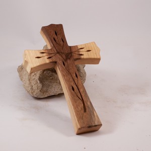 Cruce din lemn modelata, cruce de perete, , , ARTYNOS