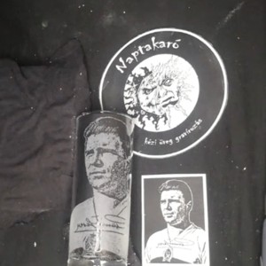 Portretul lui Puskás � Pahar de sticlă gravat manual  -  - Artynos.ro