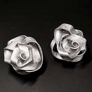 Cercei cu trandafiri din aluminiu, , , ARTYNOS