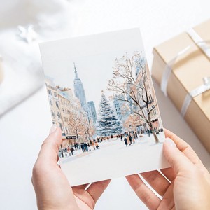 Carte poștală de Crăciun, New York, felicitare, set cadou de 3 -  - Artynos.ro